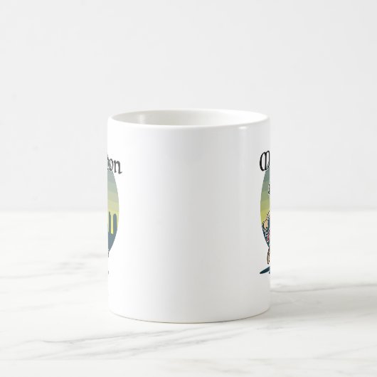 Male Marathon Runner Kaffeetasse (Mittel)