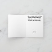 Male Mortician Measuring Coffin Grußkarte Karte (Innenseite)