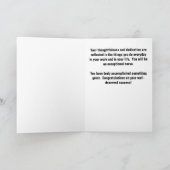 Male Nurse Abschluss Herzlichen Glückwunsch Karte (Innenseite)