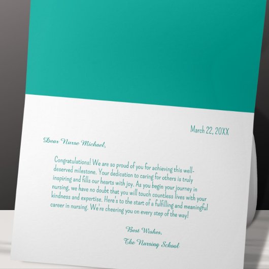 Male Nurse Abschluss Herzlichen Glückwunsch Karte