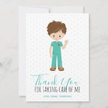 Male Nurse Blue Typografy Polka Dot