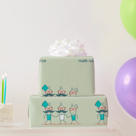 Male Nurse Geschenkpapier