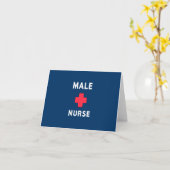 Male Nurse Karte (Gelbe Blume)