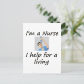 Male Nurse Postkarte (Stehend Vorderseite)