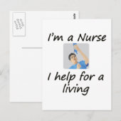 Male Nurse Postkarte (Vorne/Hinten)