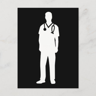 Male nurse postkarte