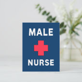 Male Nurse Postkarte (Stehend Vorderseite)
