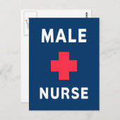 Male Nurse Postkarte (Vorne/Hinten)