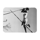 Male Pole Vaulter Magnet (Horizontal)