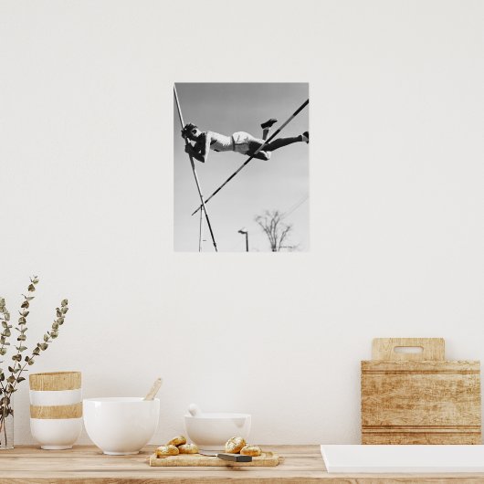 Male Pole Vaulter Poster (Küche)