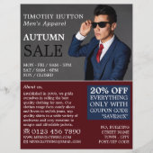 Male Pose, Men's Clothing Store Advertising Flyer (Vorne)