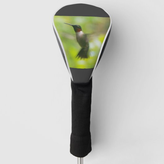 Male Ruby Throat Hummingbird Golf Headcover (Vorderseite)