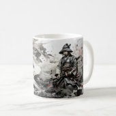 Male Samurai B Kaffeetasse (VorderseiteRechts)