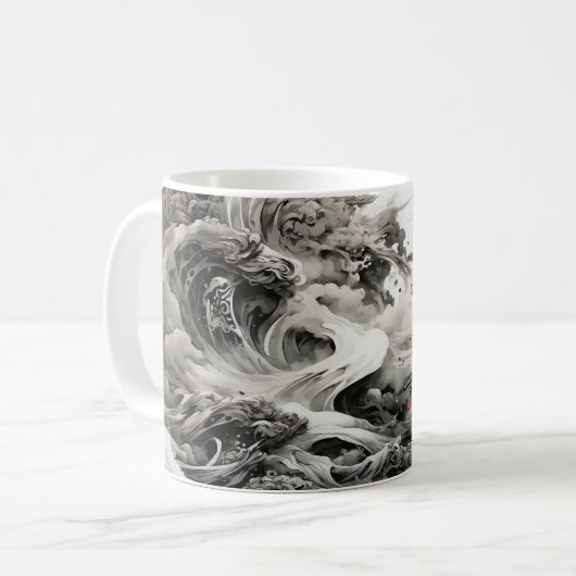 Male Samurai B Kaffeetasse (Vorderseite Links)