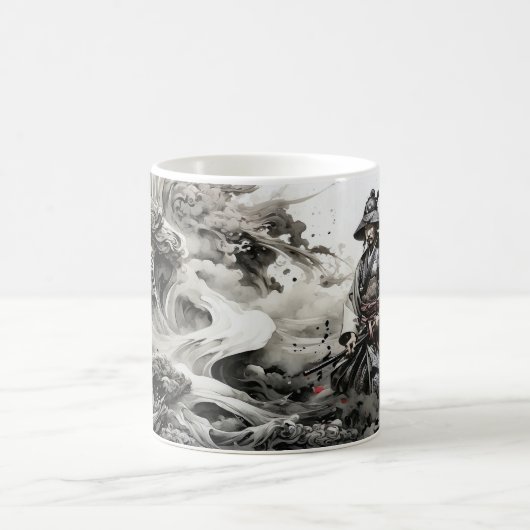 Male Samurai B Kaffeetasse (Mittel)