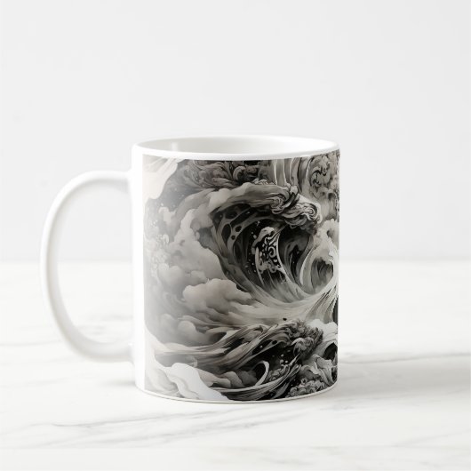 Male Samurai B Kaffeetasse (Links)