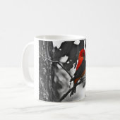Male Scarlet Tanager Kaffeetasse (Vorderseite Links)