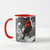Male Scarlet Tanager Tasse (Links)