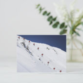 Male Skier Postkarte (Stehend Vorderseite)
