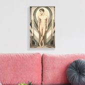 Male Study Art Deco Leinwanddruck (Insitu (Wohnzimmer))