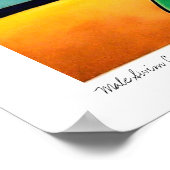 Male Swim Cap Green Trunks Poster (Ecke)