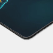 Male Tennis Player Hitting Ball Schreibtischunterlage (Ecke)