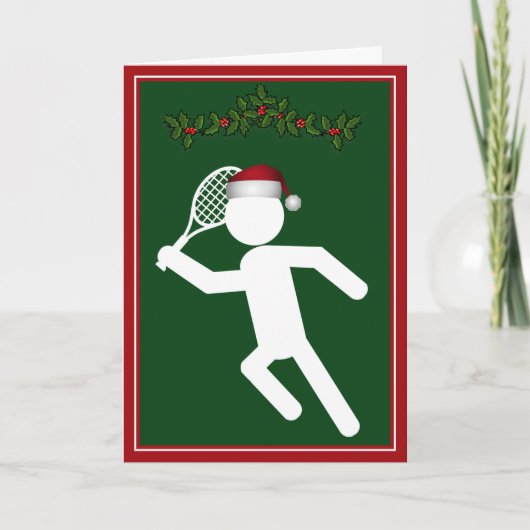 Male Tennis Player Symbol Weihnachten (Vorderseite)