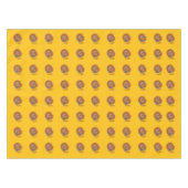 Male Thanksgiving Turkeys Fanned Tail Gold Tischdecke (Vorderseite (Horizontal))