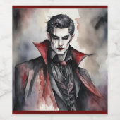 Male Vampire Weinetikett (Einzelnes Label)