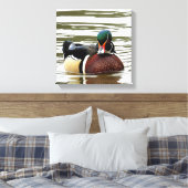 MALE WOOD DUCK LEINWANDDRUCK (Insitu (Schlafzimmer))