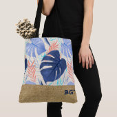 Maleah Monstera Tropical Hawaiian Colorblock Blue Tasche (Von Nahem)