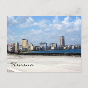 malecon habana harbor postkarte
