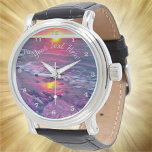 Malecon Sunset 0911 Armbanduhr<br><div class="desc">Malerei "Malecon Sunset 0911" Sammlung Die Vintage Lederuhr der Männer ist ein großartiges Zeitwerk, das niemals außer Mode kommt. Der klassische Look ist perfekt geeignet für formelle Anlässe oder auch das tägliche Vergnügen. Passen Sie das Gesicht auf diesem Design an, um eine Uhr perfekt auf Ihre Persönlichkeit und Ihren Stil...</div>