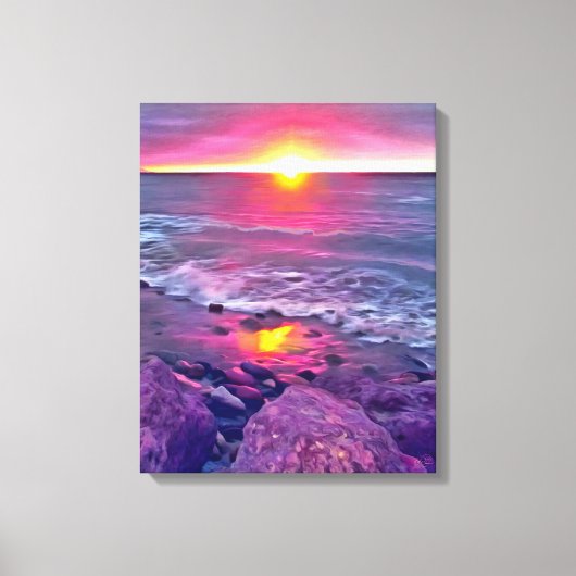 Malecon Sunset 0911 Art Leinwanddruck (Vorderseite)