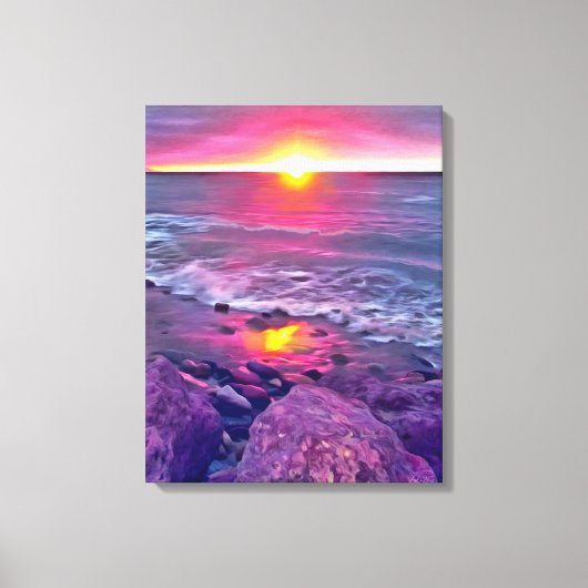 Malecon Sunset 0911 Art Leinwanddruck (Vorderseite)