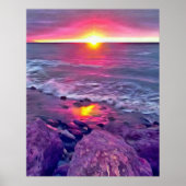 Malecon Sunset 0911 Art Print Poster (Vorne)