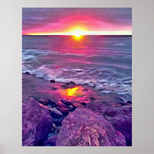 Malecon Sunset 0911 Art Print Poster (Vorne)