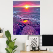 Malecon Sunset 0911 Art Print Poster (Heimbüro)