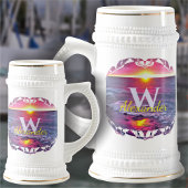 Malecon Sunset 0911 Bierglas