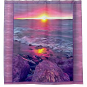 Malecon Sunset 0911 Duschvorhang (Vorderseite)