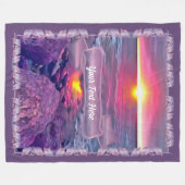 Malecon Sunset 0911 Fleecedecke (Vorderseite (Horizontal))