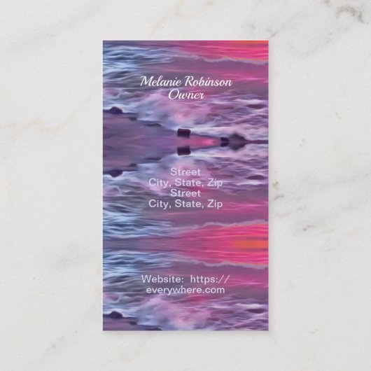 Malecon Sunset 0911 Visitenkarte (Rückseite)