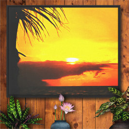 Malecon Sunset 2441 Art Canvas Print Leinwanddruck