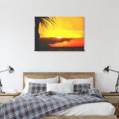 Malecon Sunset 2441 Art Leinwanddruck (Insitu (Schlafzimmer))