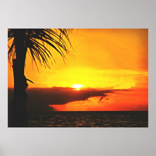 Malecon Sunset 2441 Art Print Poster (Vorne)