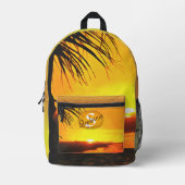Malecon Sunset 2441 Bedruckter Rucksack (Vorderseite)