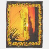 Malecon Sunset 2441 Fleece Blanket (Vorderseite)