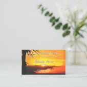 Malecon Sunset 2441 QR Code Visitenkarte (Stehend Vorderseite)