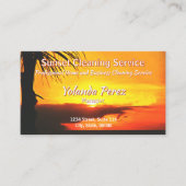 Malecon Sunset 2441 QR Code Visitenkarte (Vorderseite)