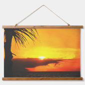 Malecon Sunset 2441 Wandteppich Mit Holzrahmen (Vorne)